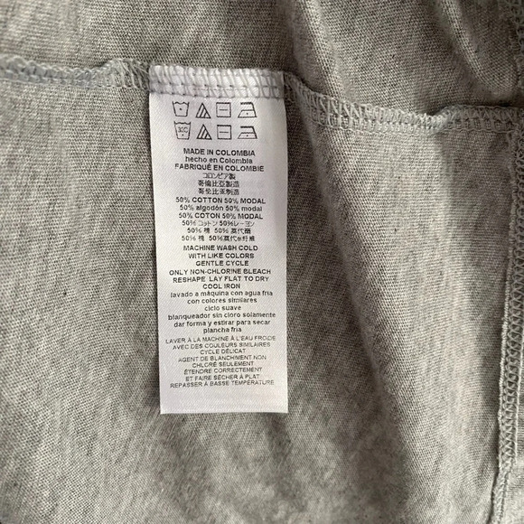 Michael Kors Women’s Heather Gray MK Circle Logo Tee T-Shirt Short Sleeve Top L - Picture 4 of 7